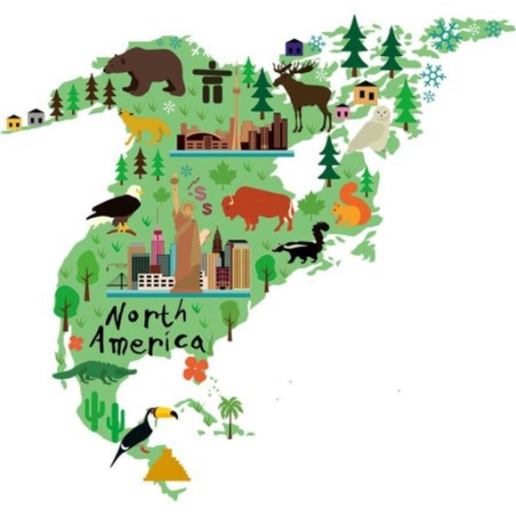 Home Evolution Large Kids Educational Animal Map - Picture 5 of 7